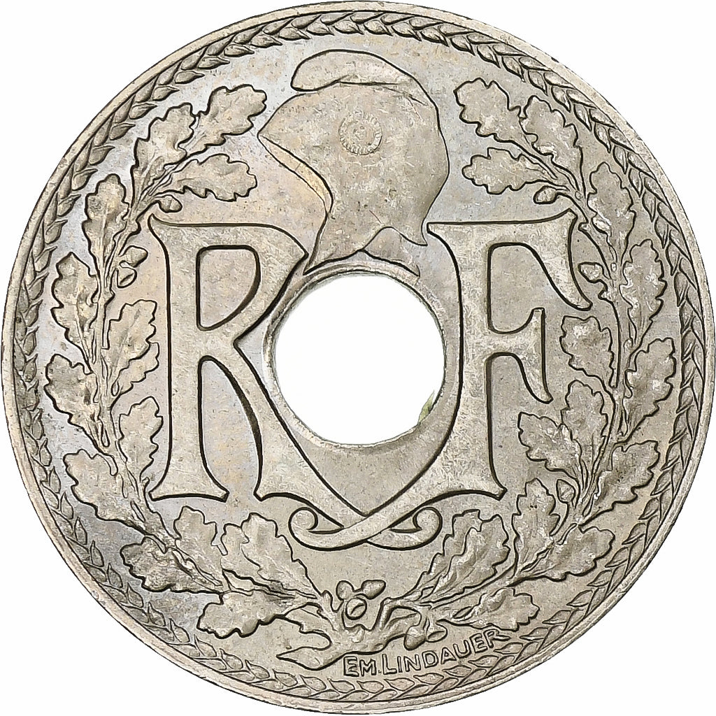 France, 10 Centimes, Lindauer, .1939., Paris, Maillechort, AU(55-58)