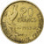 França, 20 Francs, Guiraud, 1951, Paris, Cobre-Alumínio, AU(55-58)