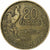 France, 20 Francs, Guiraud, 1953, Paris, Cupro-Aluminium, AU(50-53)