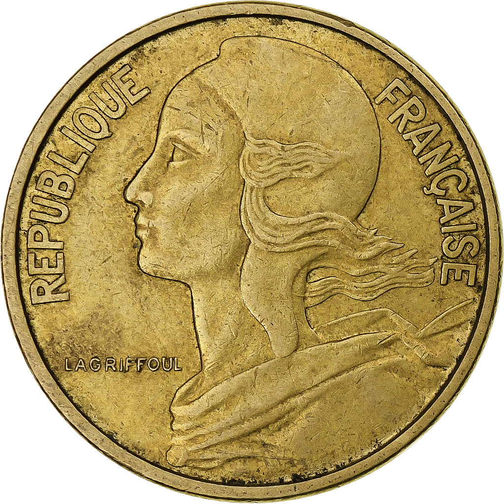 Francja, 50 Centimes, Marianne, 1964, Paris, Aluminium-Brąz, AU(55-58)