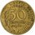 França, 50 Centimes, Marianne, 1964, Paris, Alumínio-Bronze, AU(55-58)