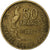 França, 50 Francs, Guiraud, 1952, Paris, Cobre-Alumínio, AU(50-53)