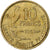 França, 10 Francs, Guiraud, 1952, Paris, Cobre-Alumínio, AU(55-58)