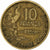 Francja, 10 Francs, Guiraud, 1955, Paris, Brązal, AU(55-58), Gadoury:812