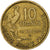 Francia, 10 Francs, Guiraud, 1952, Beaumont - Le Roger, Rame-alluminio, BB+