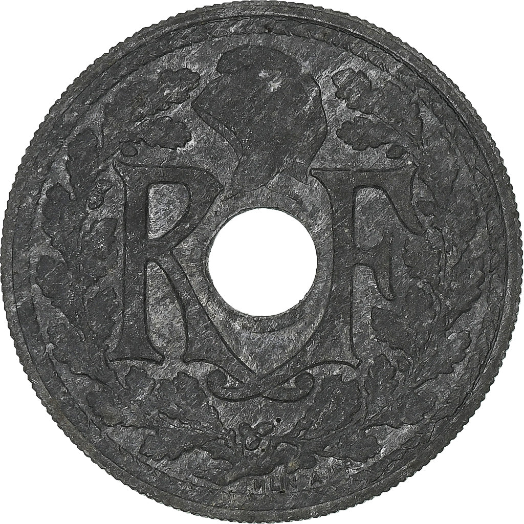 Frankreich, 20 Centimes, Lindauer, 1945, Paris, Zinc, SS+, Gadoury:324, KM:907.1