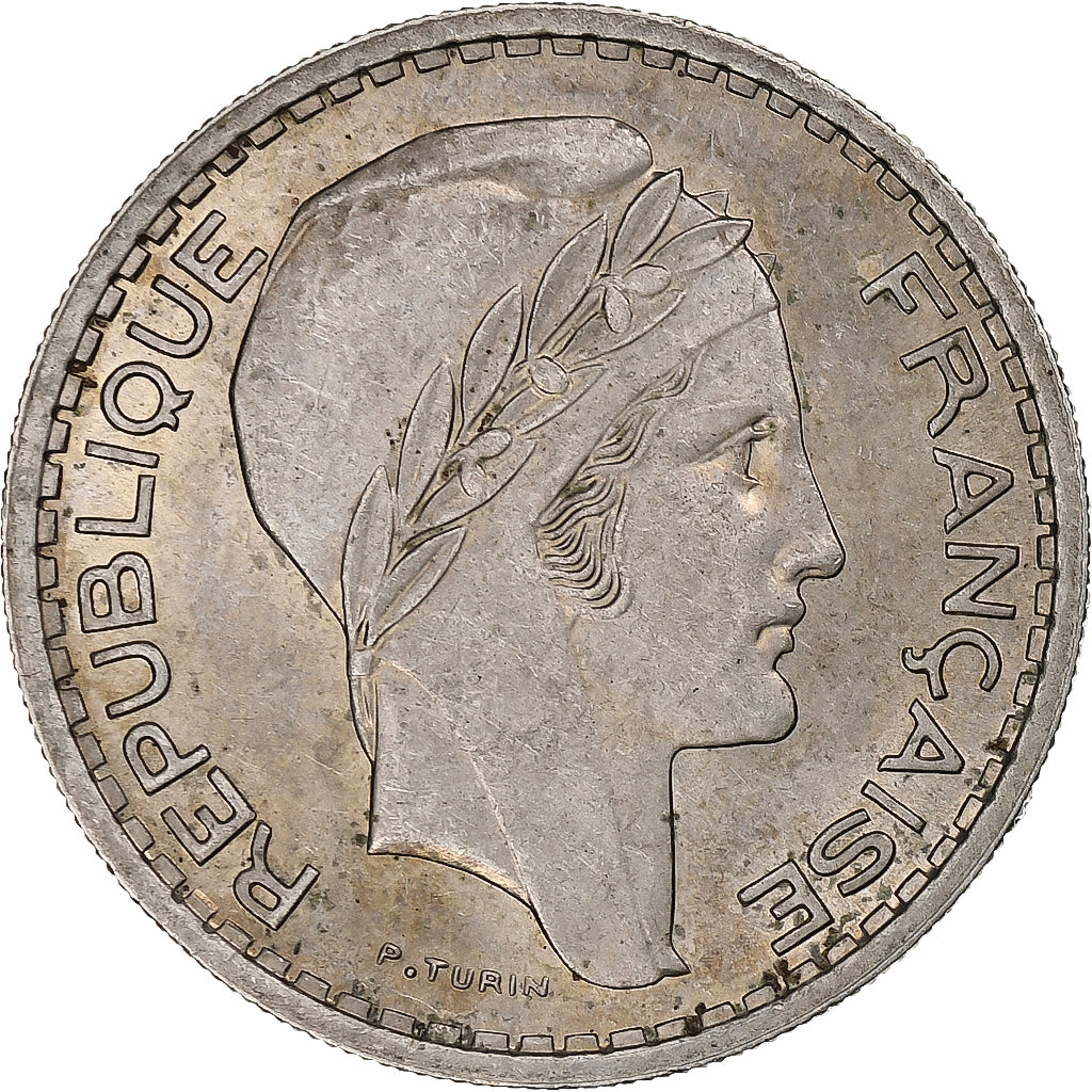 Francja, 10 Francs, Turin, 1948, Beaumont - Le Roger, Rameaux courts