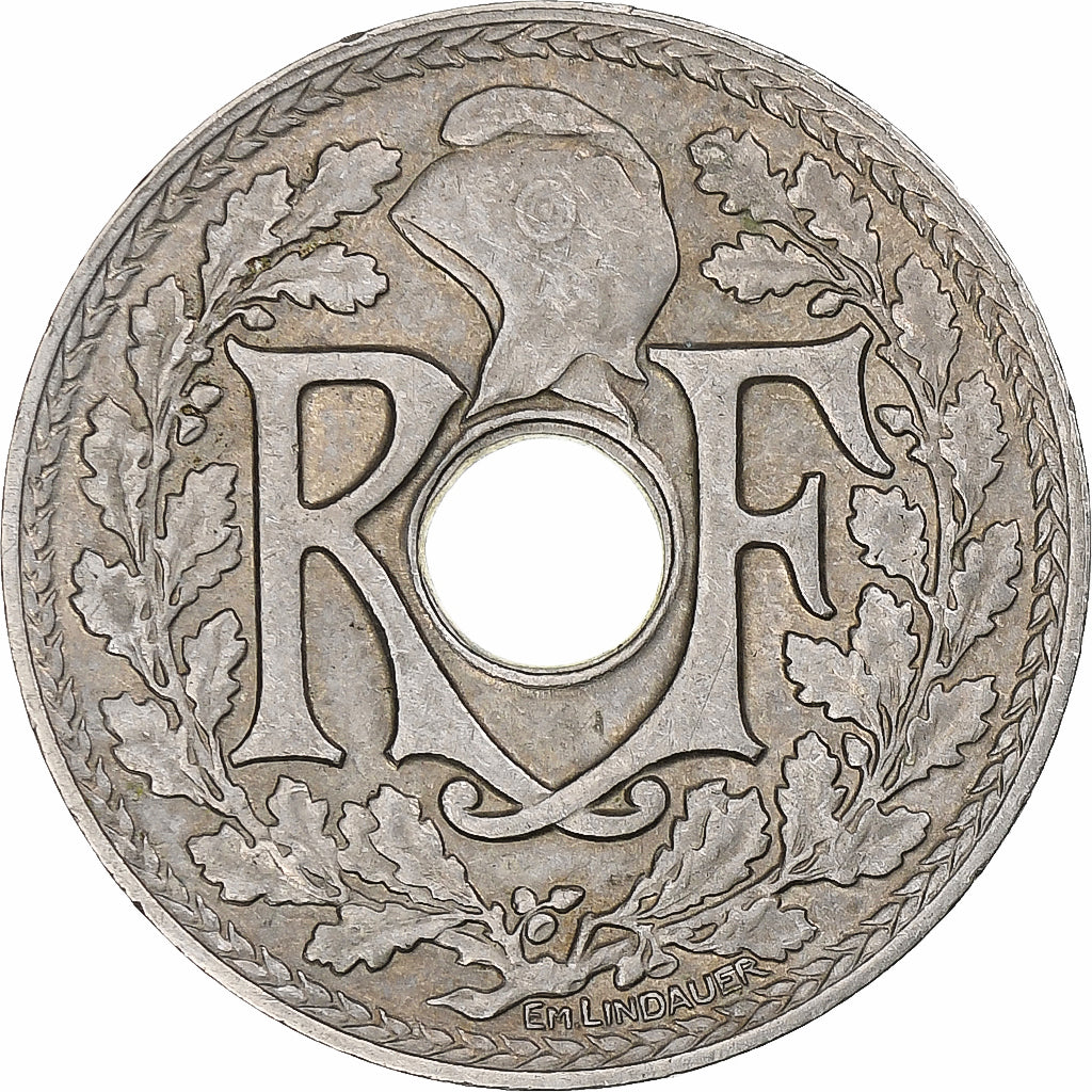 Francja, 25 Centimes, Lindauer, 1930, Paris, Miedź-Nikiel, AU(50-53)
