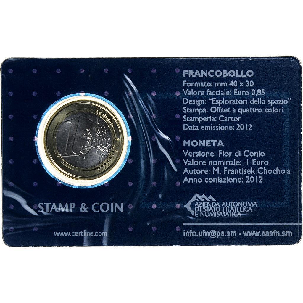 Vatican, Euro, Tributo Allo Stemma, Stamp and coin card, 2012, Rome