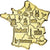 Kamerun, 500 Francs CFA, Carte de France, 2020, Copper-Nickel Gilt, UNZ+