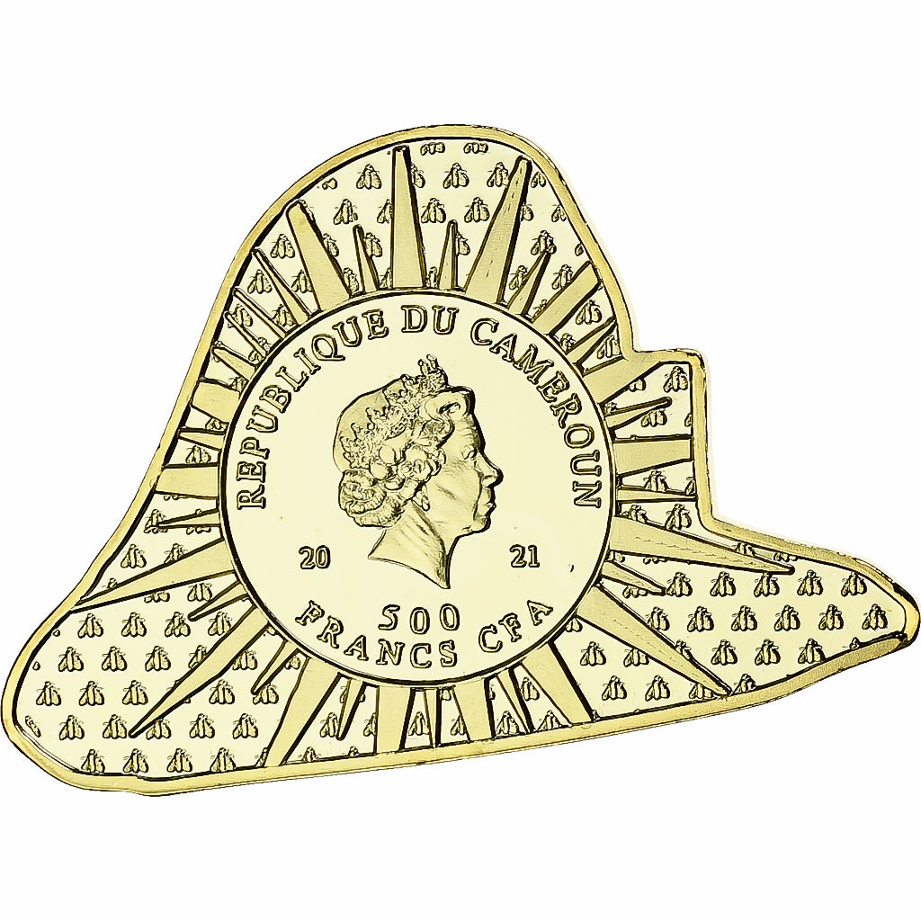 Kamerun, 500 Francs CFA, Bicorne, 2021, Pokryte Miedź- Nikiel, MS(65-70)