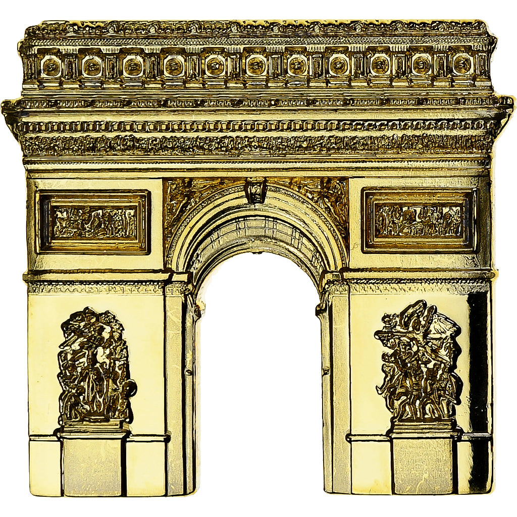 Cameroon, 500 Francs CFA, Arc de Triomphe, 2021, Copper-Nickel Gilt, MS(65-70)