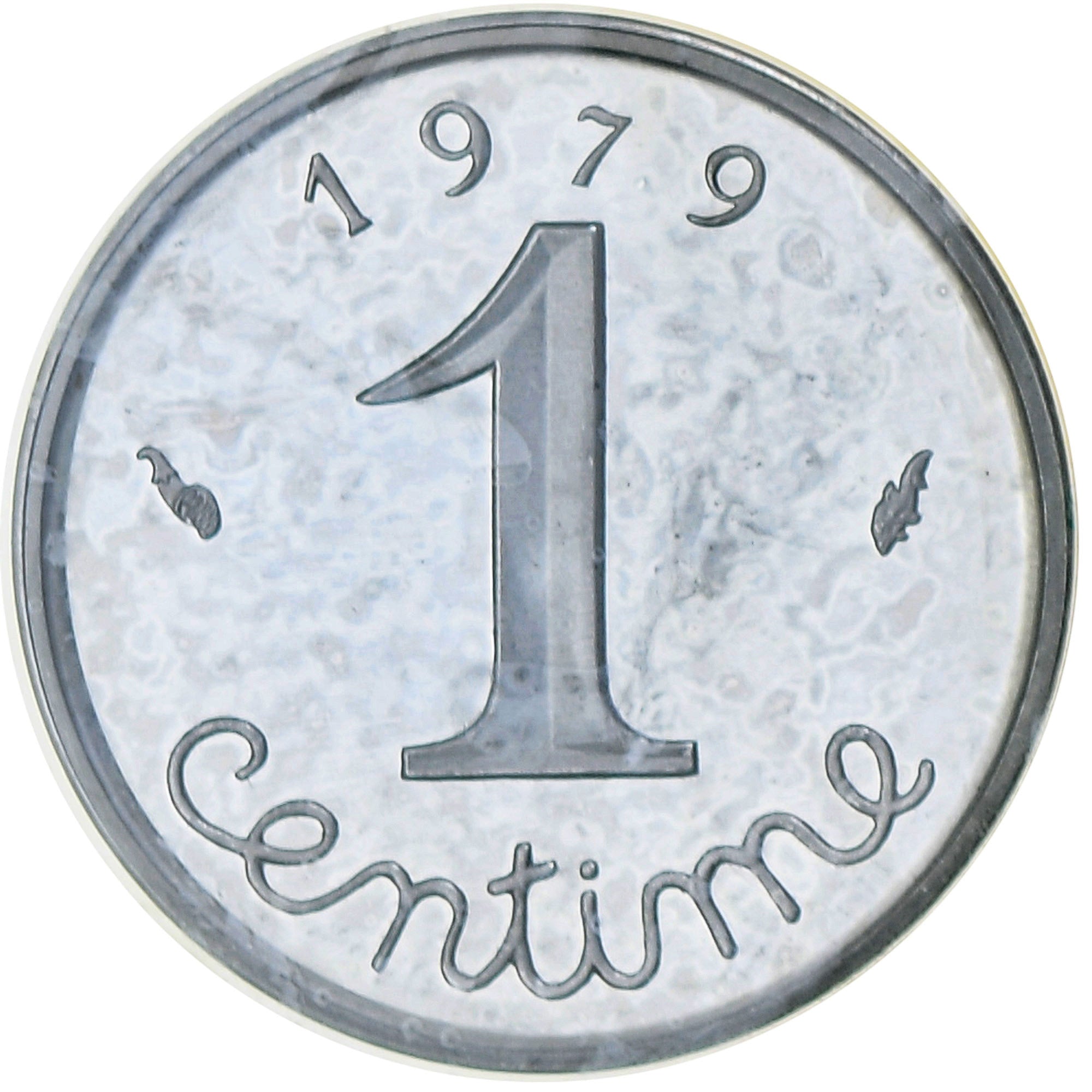 France, 1 Centime, Épi, 1979, MDP, Piéfort, Silver, MS(65-70), Gadoury:4.P2