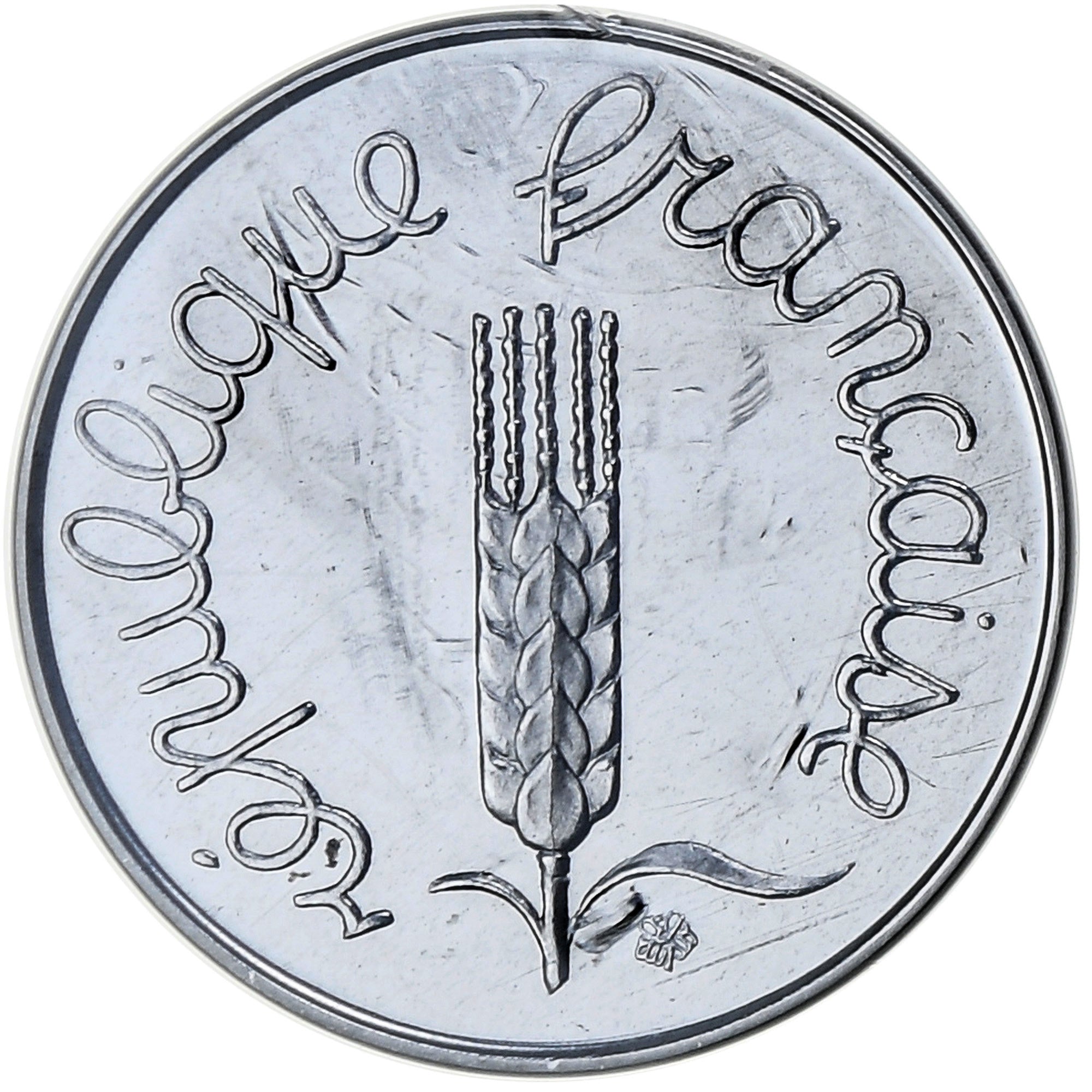 France, 1 Centime, Épi, 1978, MDP, Piéfort, Stainless Steel, MS(65-70)