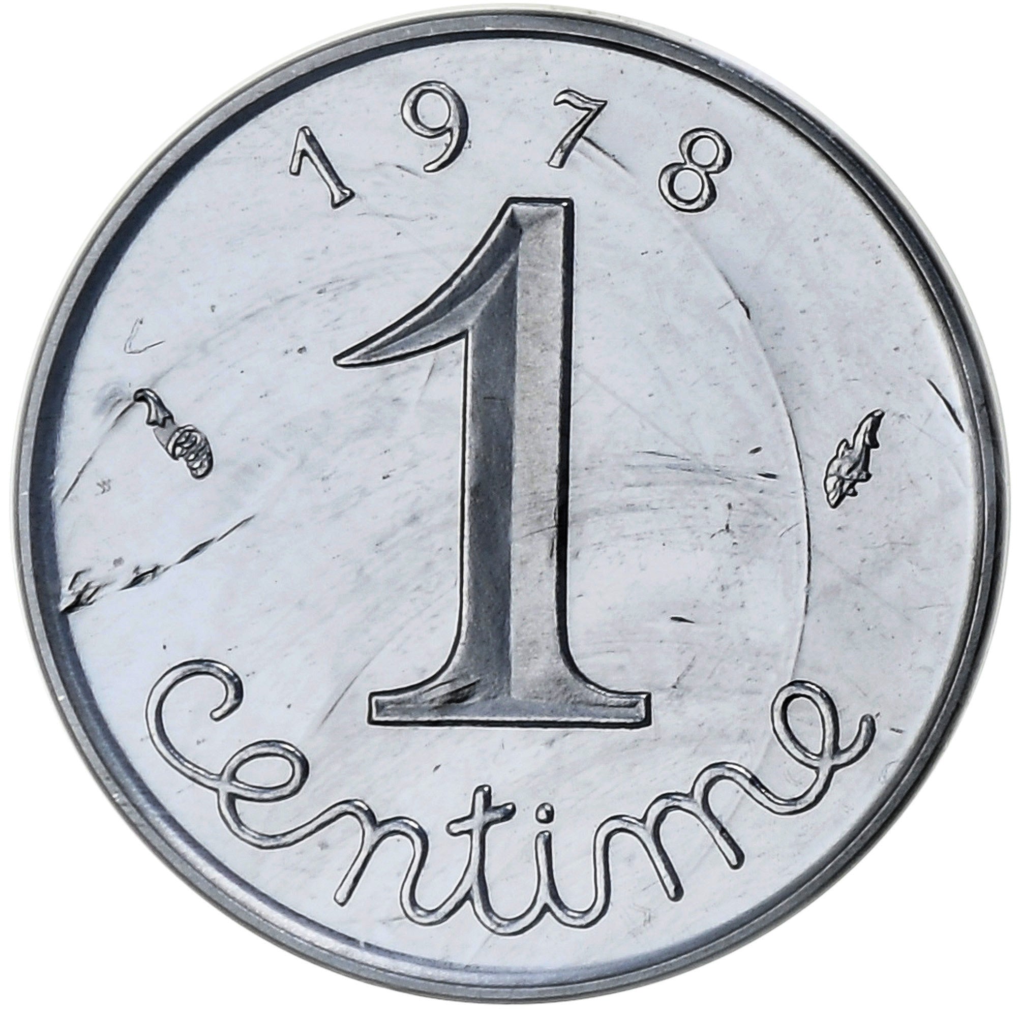 France, 1 Centime, Épi, 1978, MDP, Piéfort, Stainless Steel, MS(65-70)