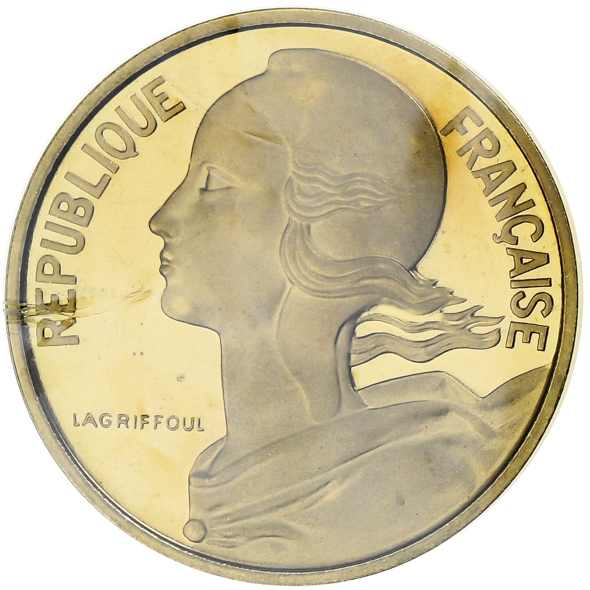 France, 10 Centimes, Marianne, 1978, MDP, Piéfort, Copper-nickel Aluminium