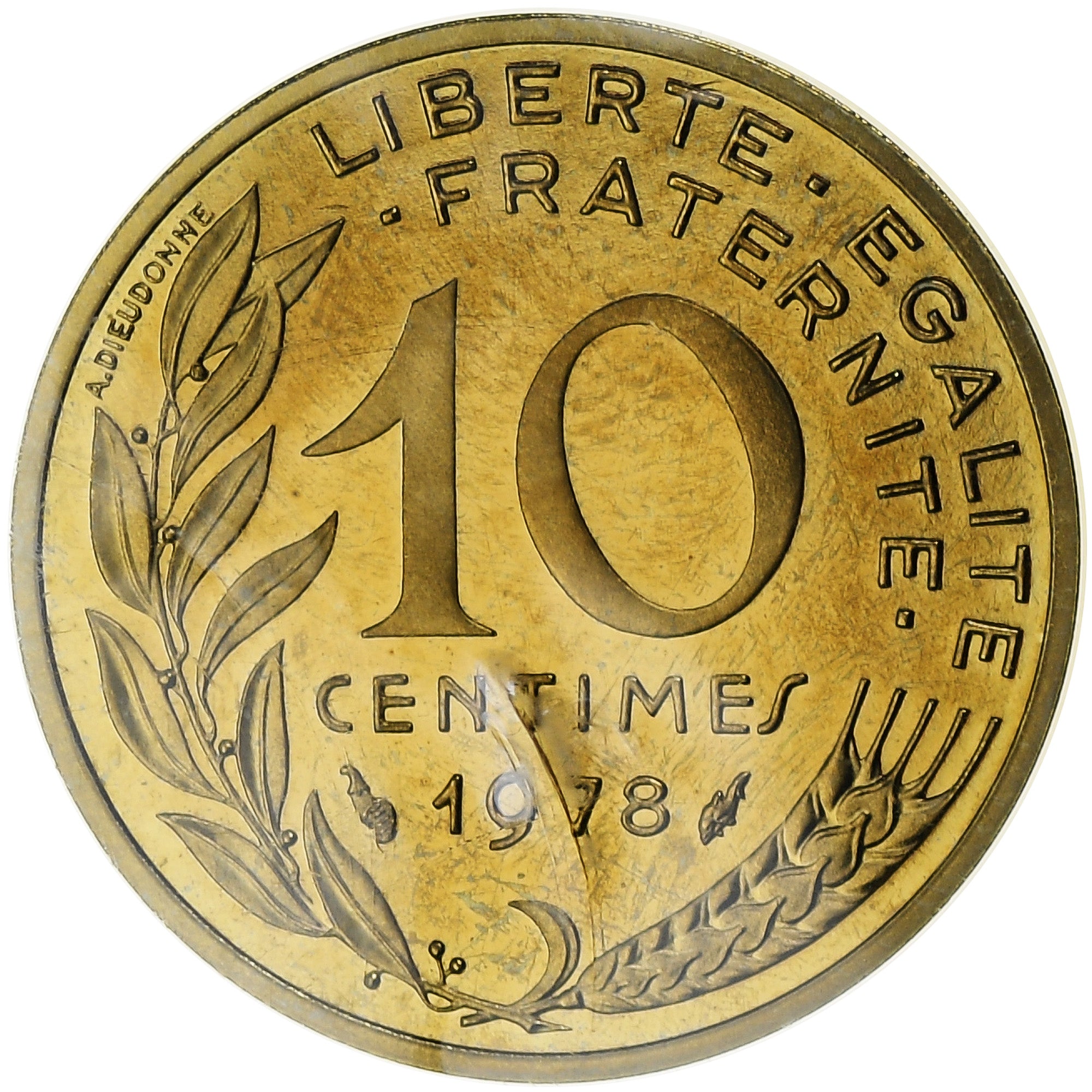 France, 10 Centimes, Marianne, 1978, MDP, Piéfort, Copper-nickel Aluminium