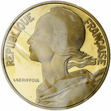 Francia, 20 Centimes, Marianne, 1978, MDP, Piéfort, Rame-nichel-alluminio, FDC