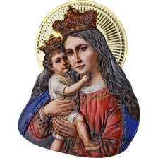 Ghana, 2 Cedis, Madonna with Child, 2022, Copper-Nickel Gilt, MS(65-70)