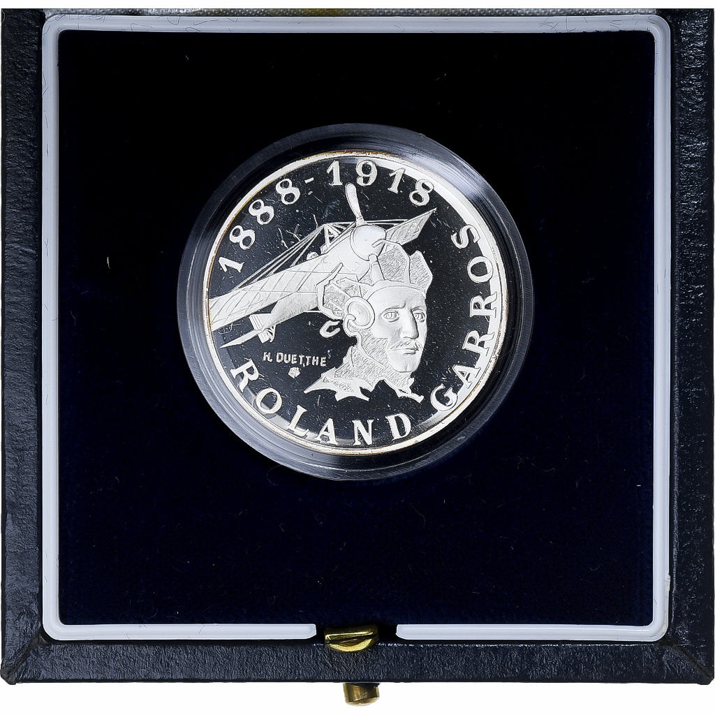 France, 10 Francs, Roland Garros, 1988, MDP, Proof, Silver, MS(65-70)