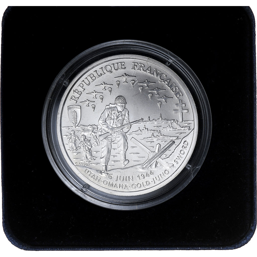 Francia, 1 Franc, 50e Anniversaire du Débarquement Allié, 1993, MDP, FS