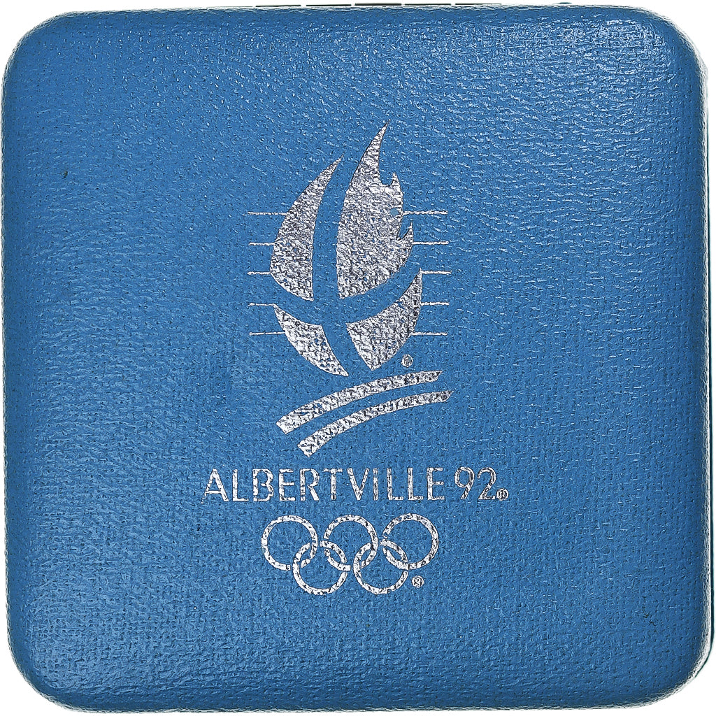 France, 100 Francs, 1992 Olympics, Albertville, Ski Jumping, 1991, MDP, Proof