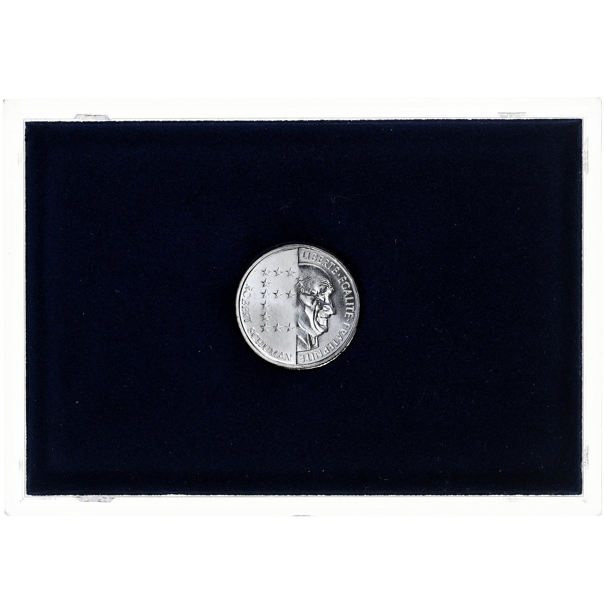 Francja, 10 Francs, Schuman, 1986, MDP, Srebro, MS(65-70)