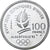 Frankrijk, 100 Francs, 1992 Olympics, Albertville, Alpine Skiing, 1989, MDP, BE