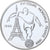 Czad, 1000 Francs, World Cup France 1998, 1999, Proof, Srebro, MS(65-70)