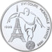 Tchad, 1000 Francs, World Cup France 1998, 1999, BE, Argent, FDC