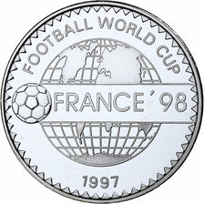 Mongolia, 500 Tögrög, World Cup France 1998, 1997, Proof, Silver, MS(65-70)