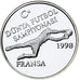 Turkije, 750000 Lira, World Cup France 1998, 1996, Proof, Zilver, FDC