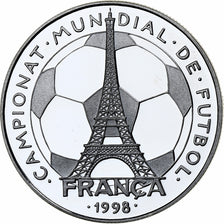 Andorra, 10 Diners, World Cup France 1998, 1997, Prueba, Plata, FDC