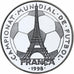 Andorra, 10 Diners, World Cup France 1998, 1997, Prueba, Plata, FDC