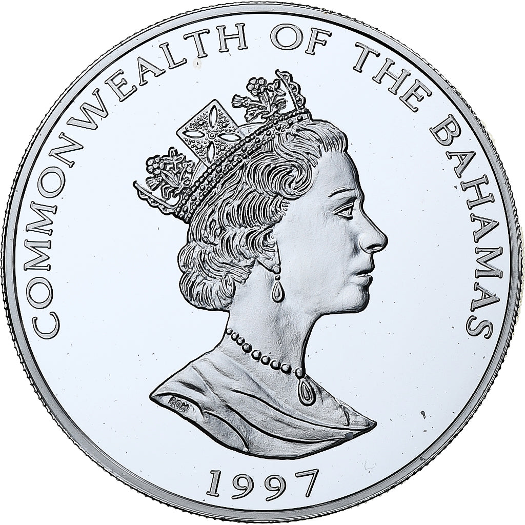 Bahamas, 2 Dollars, World Cup France 1998, 1997, Silver, MS(65-70)