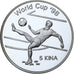 Papua New Guinea, 5 Kina, World Cup France 1998, 1997, PP, Silber, STGL