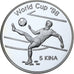 Papua-Nova Guiné, 5 Kina, World Cup France 1998, 1997, Proof, Prata, MS(65-70)