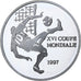 Republiek Congo, 1000 Francs, World Cup France 1998, 1997, Proof, Zilver, FDC