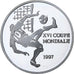 Congo Republic, 1000 Francs, World Cup France 1998, 1997, PP, Silber, STGL