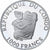 República do Congo, 1000 Francs, World Cup France 1998, 1997, Proof, Prata