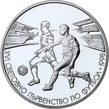 Bulgaria, 500 Leva, World Cup France 1998, 1998, Proof, Silver, MS(65-70)