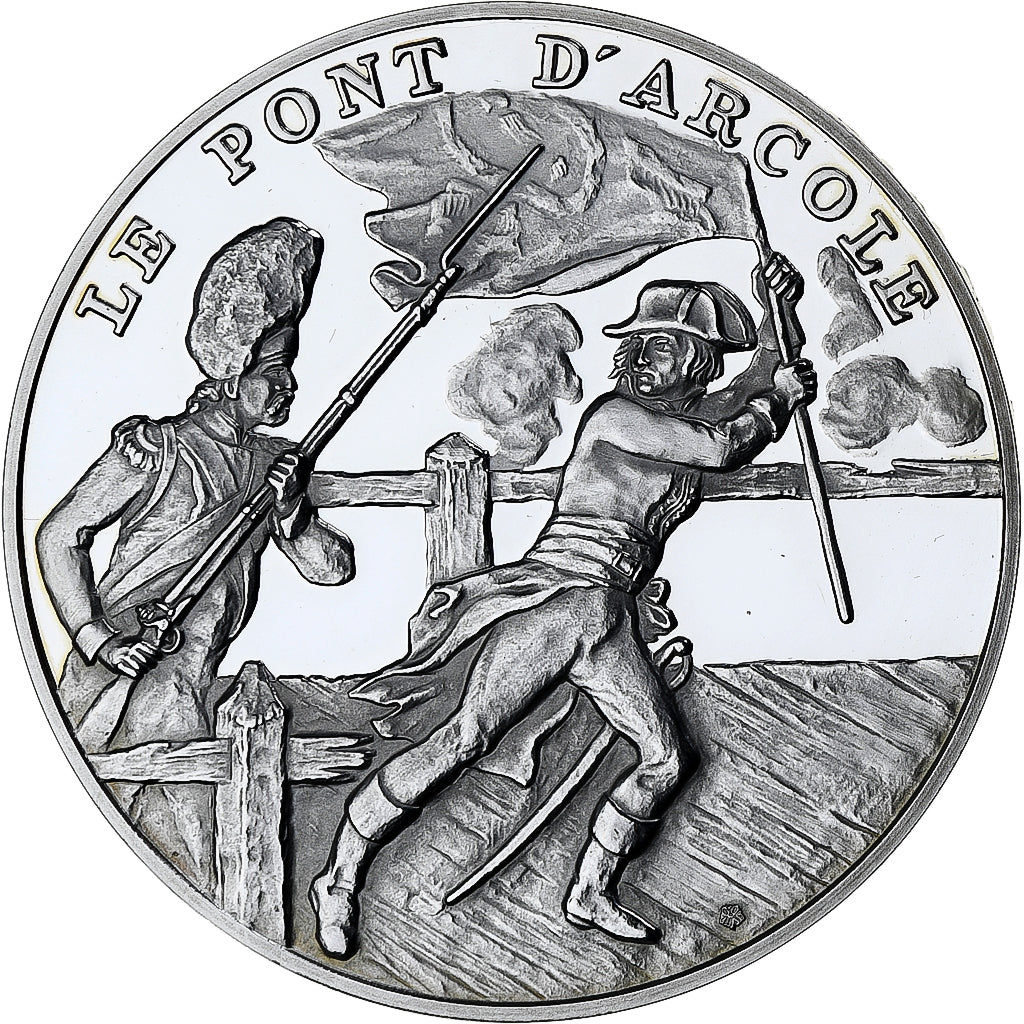 France, Medal, Bicentenaire de la Révolution Française, Pont d'Arcole, 1989