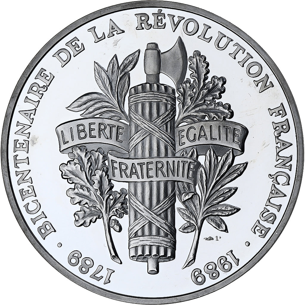 France, Medal, Bicentenaire de la Révolution Française, Pont d'Arcole, 1989