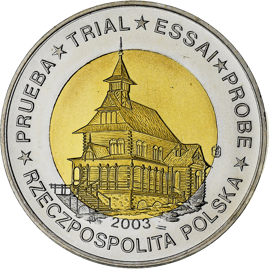 Poland, 2 Euro, Fantasy euro patterns, Essai-Trial, 2003, Bi-Metallic, MS(65-70)