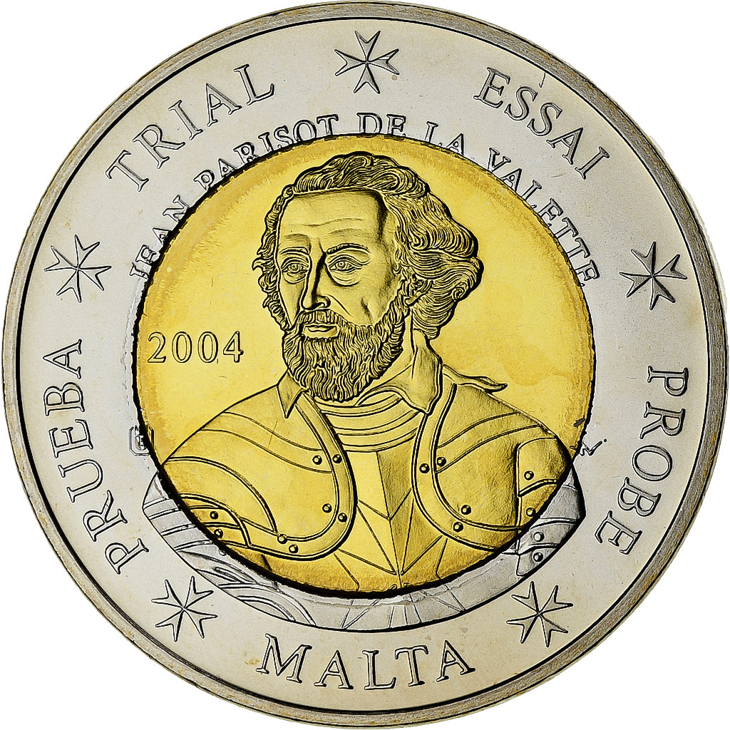 Malta, 2 Euro, Fantasy euro patterns, Essai-Trial, 2004, Bi-Metallic, MS(65-70)