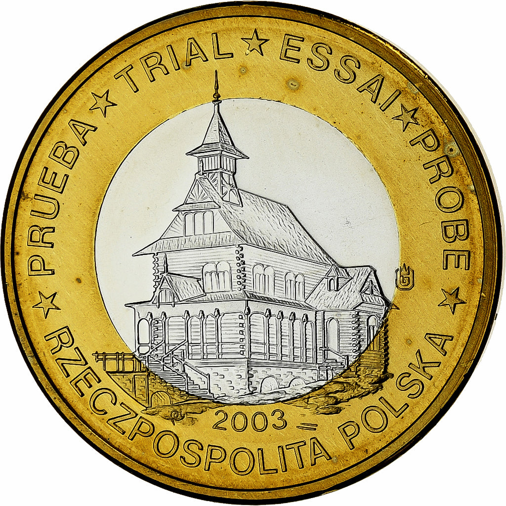 Poland, Euro, Fantasy euro patterns, Essai-Trial, 2003, Bi-Metallic, MS(65-70)