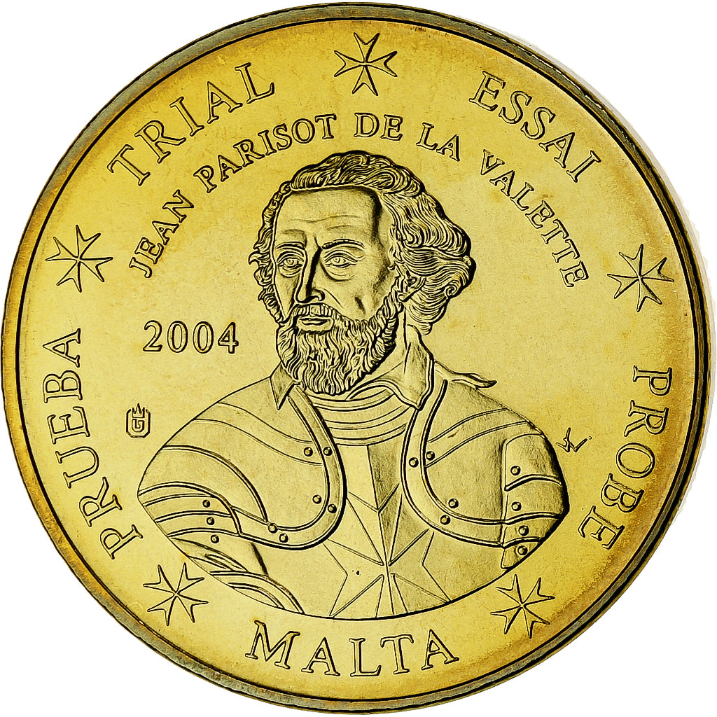Malta, 50 Euro Cent, Fantasy euro patterns, Essai-Trial, 2004, Nordic gold