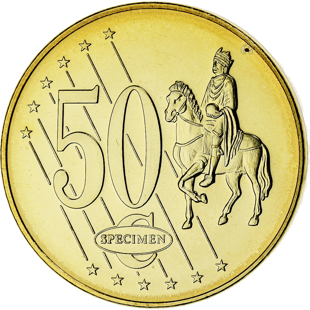 Sérvia, 50 Euro Cent, Fantasy euro patterns, Essai-Trial, 2004, Nordic gold