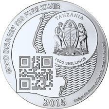 Zanzibar, 1000 Shillings, 1 Vera Silver Oz, 2015, PP, Silber, STGL
