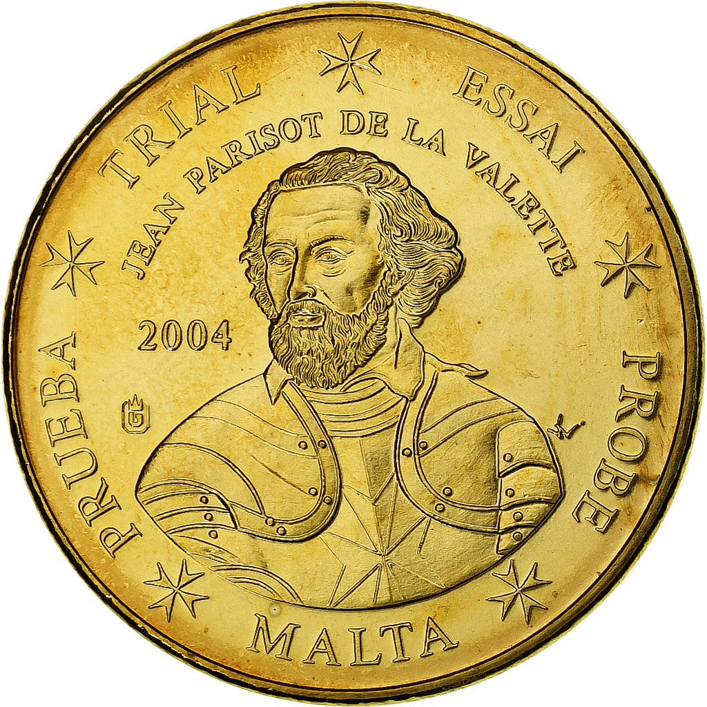Malta, 10 Euro Cent, Fantasy euro patterns, Essai-Trial, 2004, Messing, STGL